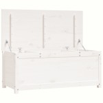 vidaXL Storage Chest / Organizer / Blanket Box / Cabinet, Solid Pine Wood, White, 110 x 50 x 45.5 cm